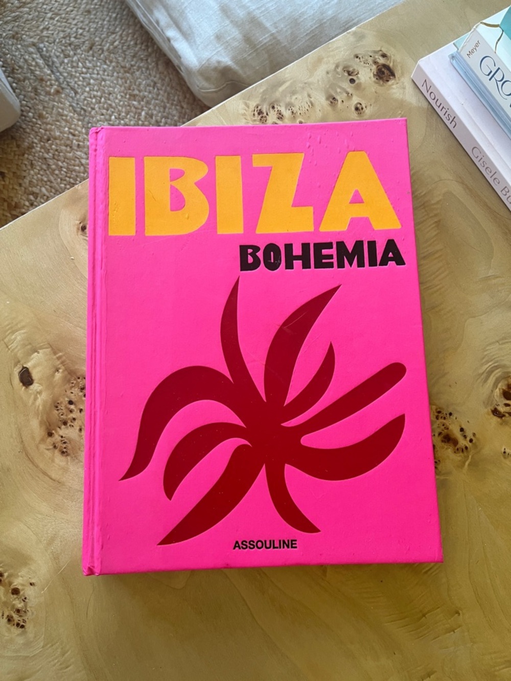 Assouline Ibiza Bohemia Hot Pink and Yellow Cover Book